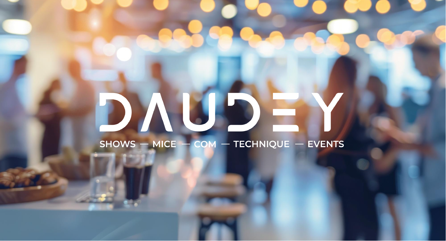 Logo Daudey et image d'un événement